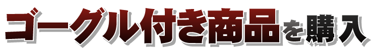 ゴーグル付き商品を購入